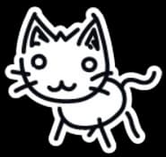 2D Kitty Sticker — item image