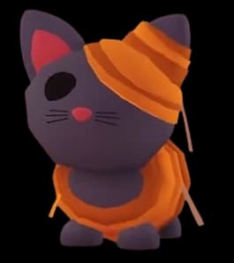 Halloween Golden Mummy Cat — item image